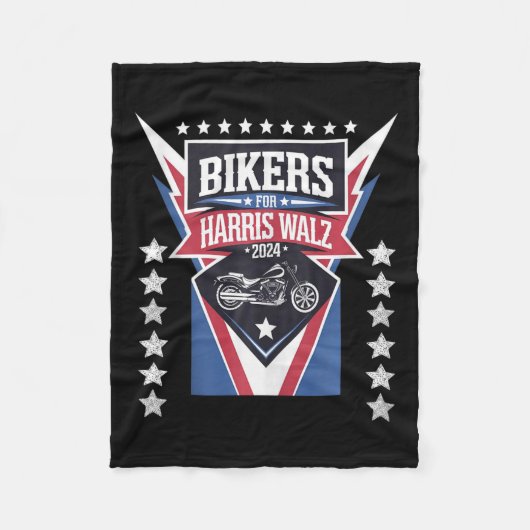 Bikers voor Harris Wheimer 2024 Harris Waltz 2024  Fleece Deken (Voorkant)