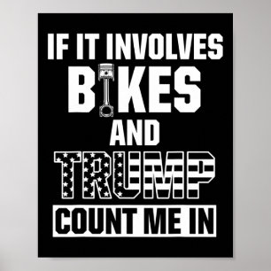 Bikers voor pro Trump-telling onder motorrijders Poster