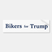 Bikers voor Trump Bumpersticker. Bumpersticker (Voorkant)