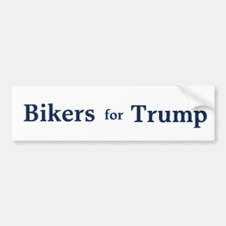 Bikers voor Trump Bumpersticker. Bumpersticker