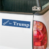 Bikers voor Trump Bumpersticker. Bumpersticker (Op Truck)
