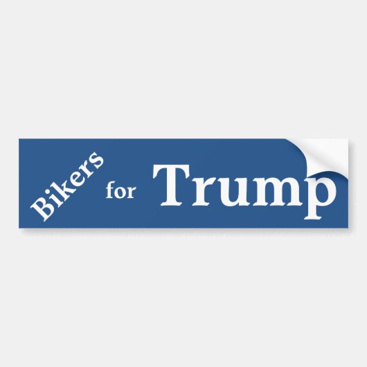 Bikers voor Trump Bumpersticker. Bumpersticker (Voorkant)