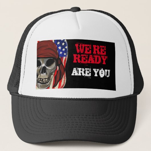 BIKERS VOOR TRUMP TRUCKER PET (Voorkant)