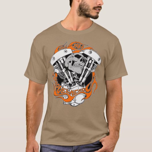 Bikershirt - 1966 - 1984 Shovelhead T-shirt (Voorkant)