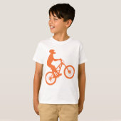 Bikersilhouet T-shirt (Voorkant volledig)