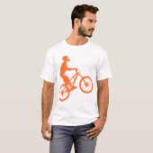 Bikersilhouet T-shirt (Voorkant volledig)