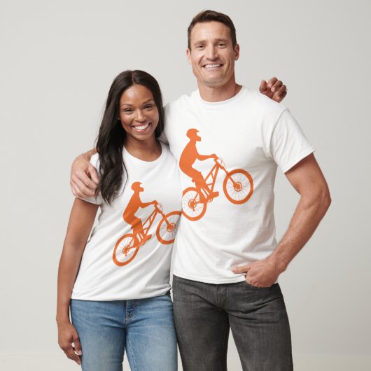Bikersilhouet T-shirt (Unisex)