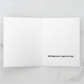 Bikerziel, gepersonaliseerde geboortedatum kaart (Binnen)