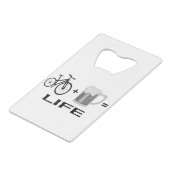 Bikes & Beer! Creditkaart Flessenopener (Achterkant Gekanteld)