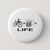 Bikes & Beer! Ronde Button 5,7 Cm (Voorkant)
