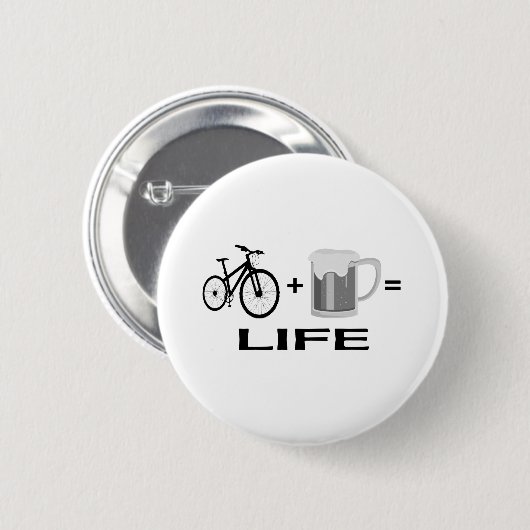 Bikes & Beer! Ronde Button 5,7 Cm (Voorkant /achterkant)