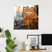 Bikes Blues & BBQ Poster (Thuiskantoor)
