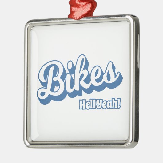 Bikes Hell Ja! Metalen Ornament (Links)