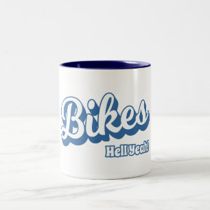 Bikes Hell Ja! Tweekleurige Koffiemok