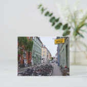Bikes in Old Copenhagen Street Briefkaart (Staand voorkant)