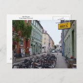 Bikes in Old Copenhagen Street Briefkaart (Voorkant / Achterkant)