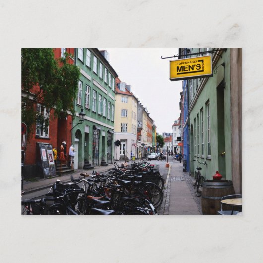 Bikes in Old Copenhagen Street Briefkaart (Voorkant)