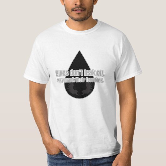 Bikes laten ze geen territoriaal teken missen t-shirt (Voorkant)