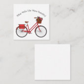 Bikes maken het leven mooier dan het is - Red Bike Notitiekaartje (Voorkant / Achterkant)