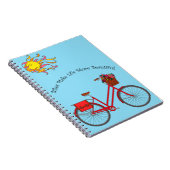 Bikes maken het leven mooier - rood notitieboek (Rechterzijde)