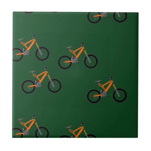 Bikes op groen tegeltje (Voorkant)