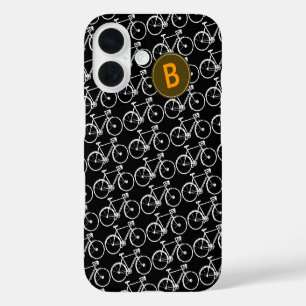 bikes+patroon gepersonaliseerd iPhone 16 hoesje
