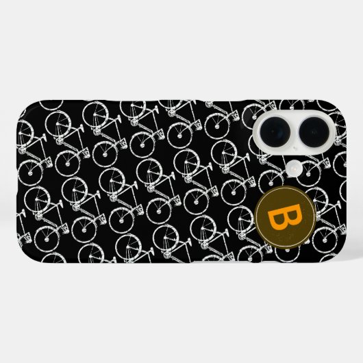 bikes+patroon gepersonaliseerd Case-Mate iPhone case (Achterkant (horizontaal))