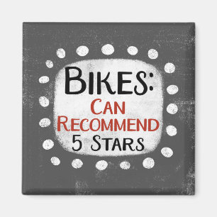 Bikes Review 5 sterren koelkastmagneet Magneet