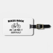 Bikes Rock en ik kunnen het wetenschappelijk bewij Bagagelabel (Voorkant horizontaal)