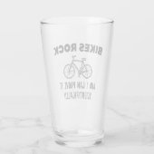 Bikes Rock en ik kunnen het wetenschappelijk bewij Glas (Achterkant)