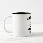 Bikes Rock en ik kunnen het wetenschappelijk bewij Tweekleurige Koffiemok (Links)