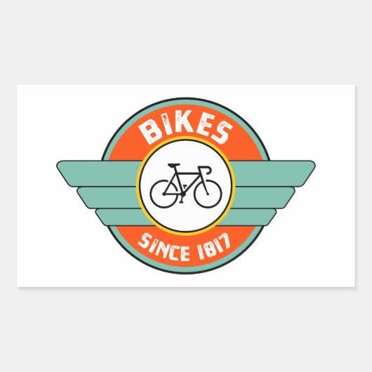 Bikes, sinds 1817 rechthoekige sticker (Voorkant)