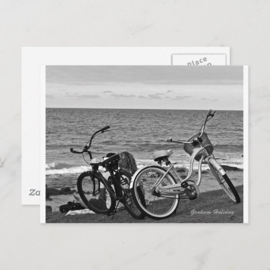 Bikes van het Zee Briefkaart (Voorkant / Achterkant)