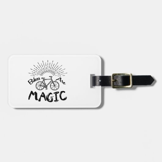 Bikes zijn magisch bagagelabel (Voorkant horizontaal)