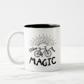 Bikes zijn magisch tweekleurige koffiemok (Links)