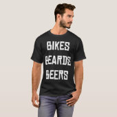 Bikesbaard en bier t-shirt (Voorkant volledig)