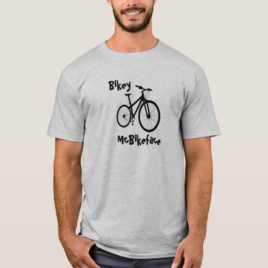 Bikey McBikeface T-shirt (Voorkant)