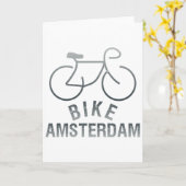 Biking Amsterdam Netherlands Graphic _1  Kaart (Gele Bloem)