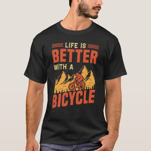 Biking and Cycling  69 T-shirt (Voorkant)
