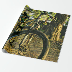 Biking Artwork Cadeaupapier