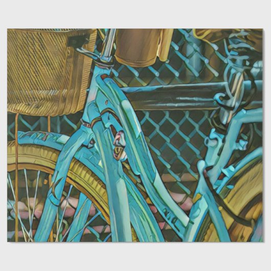 Biking Artwork Cadeaupapier (Vlak)