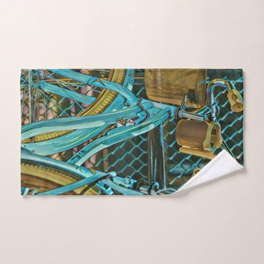 Biking Artwork Handdoek (Handdoek)