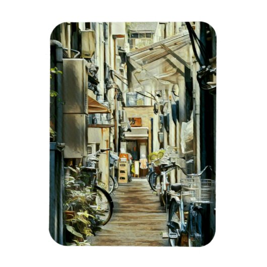 Biking Artwork Magneet (Verticaal)