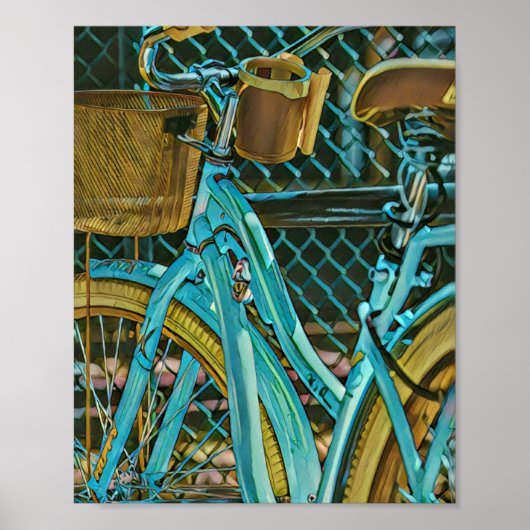 Biking Artwork Poster (Voorkant)