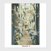 Biking Artwork Sticker (Vel)