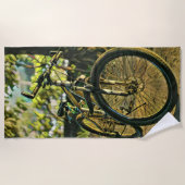 Biking Artwork Strandlaken (Voorkant)