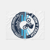 Biking Bicycle Shirt I Don't Crash I Do Random Gra Fleece Deken (Voorkant (Horizontaal))