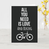 Biking Cards Bicycle Cycling Cyclist Bike Biker Kaart (Gele Bloem)
