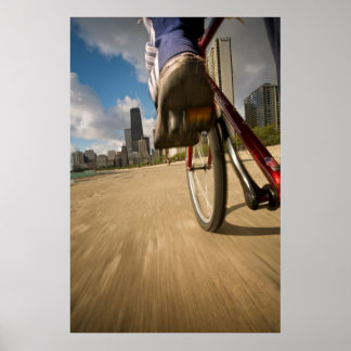 Biking Chicago's Lakefront Poster