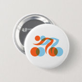 Biking_Fever_2_cyclers.png Ronde Button 5,7 Cm (Voorkant /achterkant)
